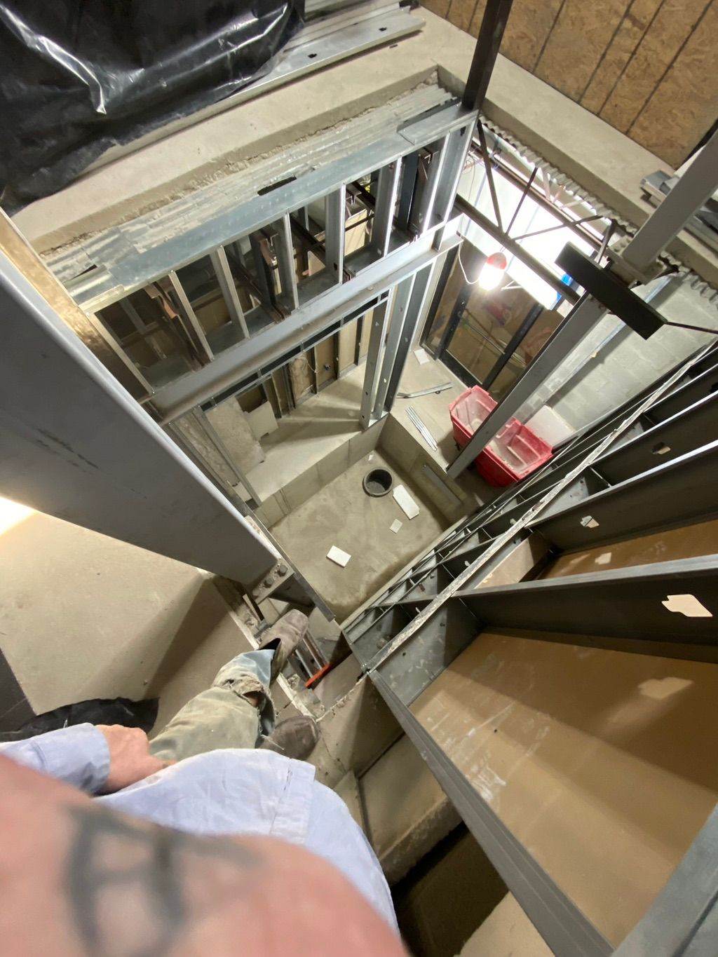 Elevator shaft. 