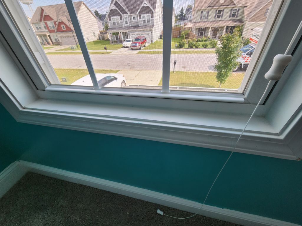 We clean the windows and trim when we do a Move ou