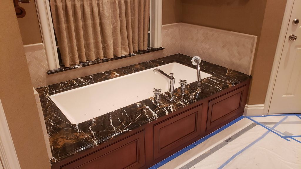 Refinished Empador Marble. Restored to museum qual
