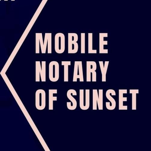 Mobile Notary of Sunset