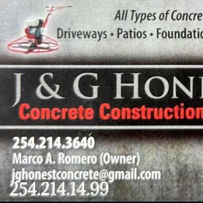 Avatar for J&G Honest Concrete Construction