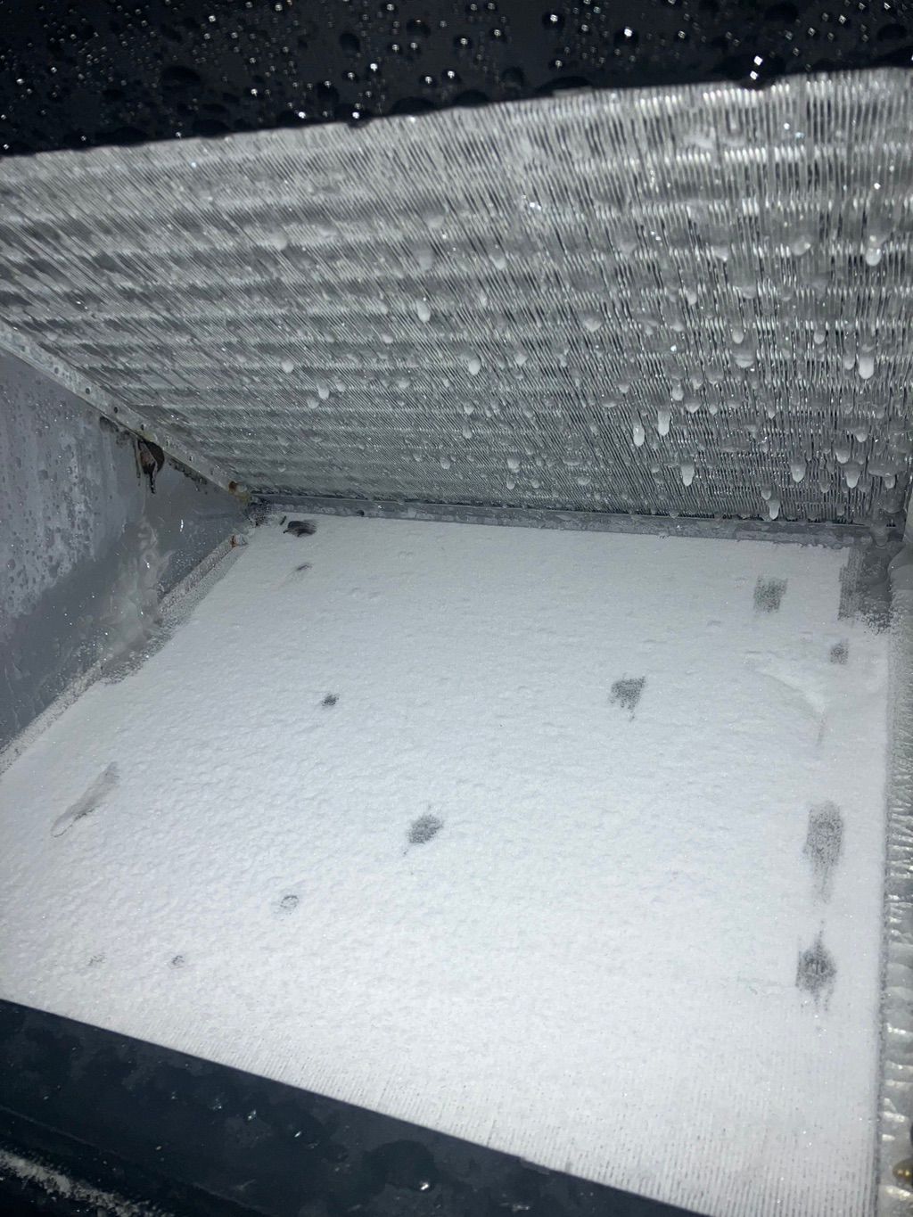 Frozen Evaporator Coil