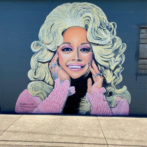 Dolly Parton Mural - The KY Shop - Lexington, KY