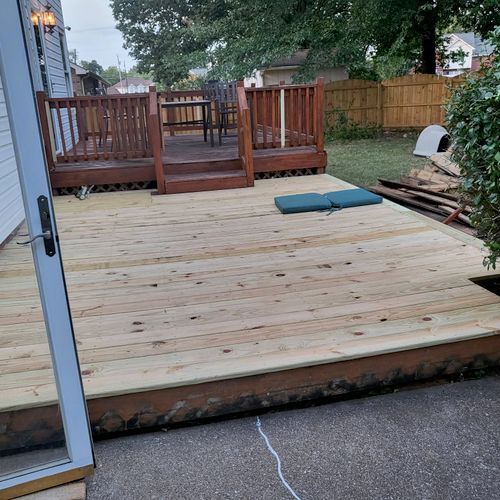 So satisfied with my lawnwork and deck replacement