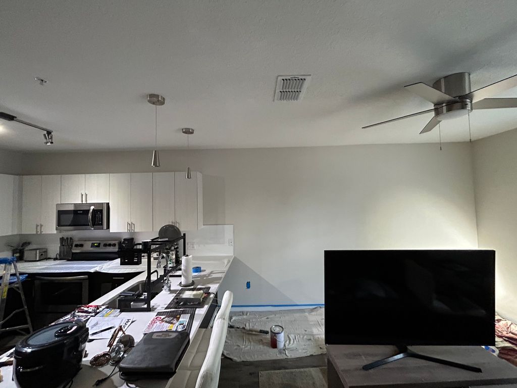 Accent wall before 