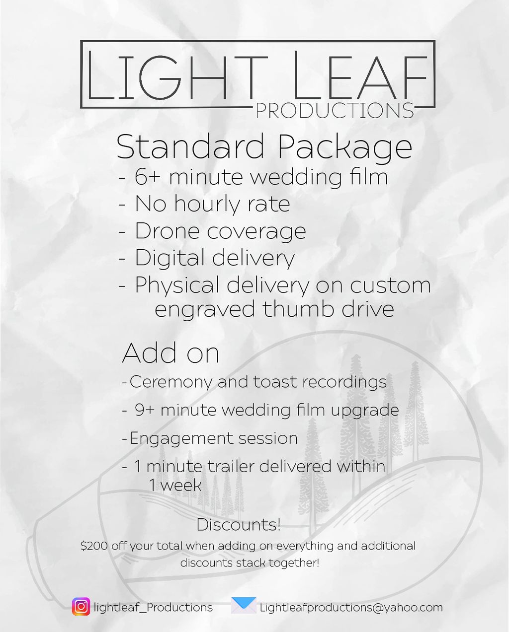 Specials on all day(no hourly rate) packages