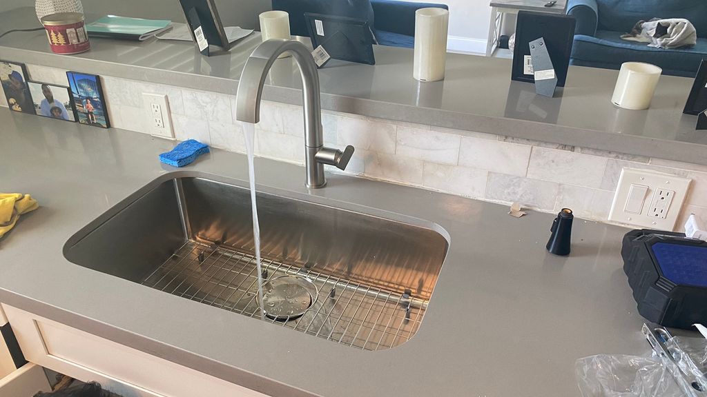 New sink and faucet install 