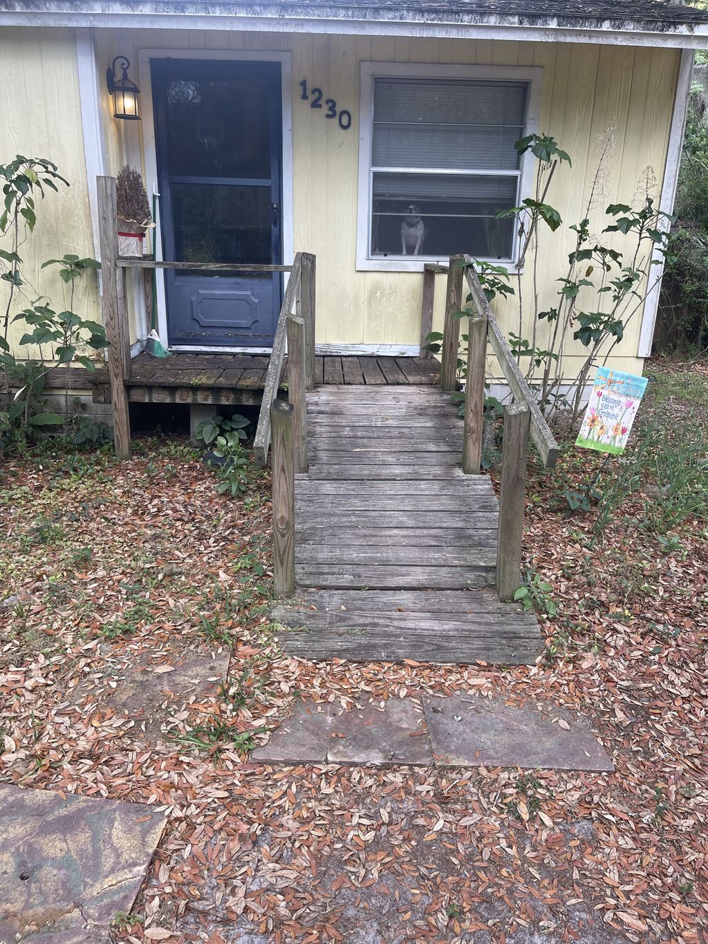 Before deck and ramp. 