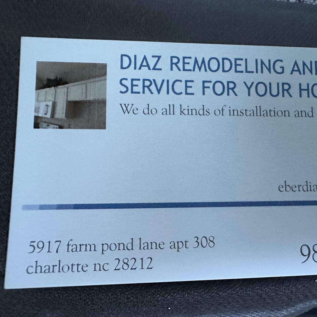 DIAZ REMODELING AND REPAIR SERVICE