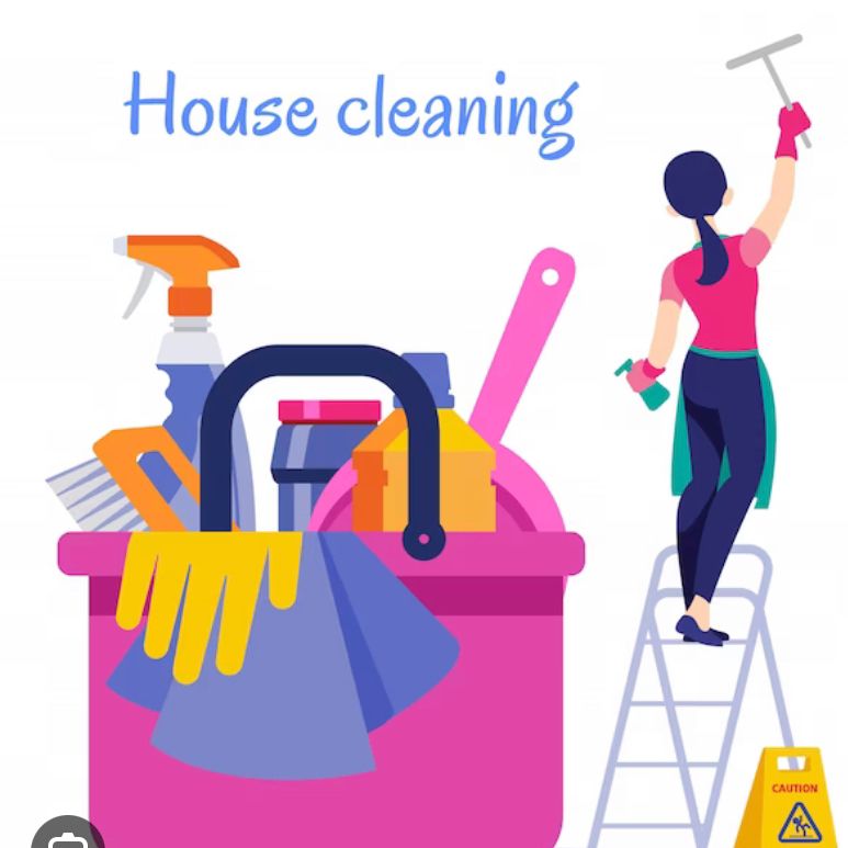 Mari cleaning houses
