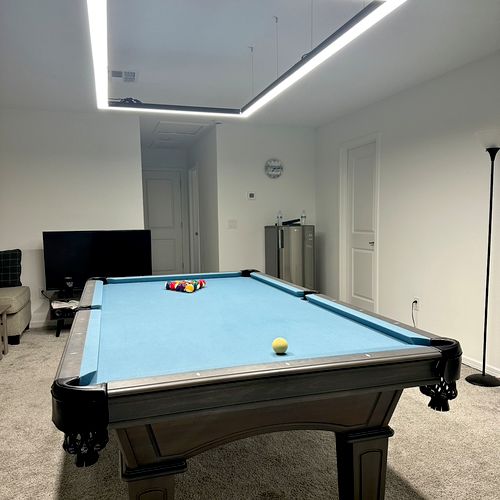 He did amazing job with installing this pool light
