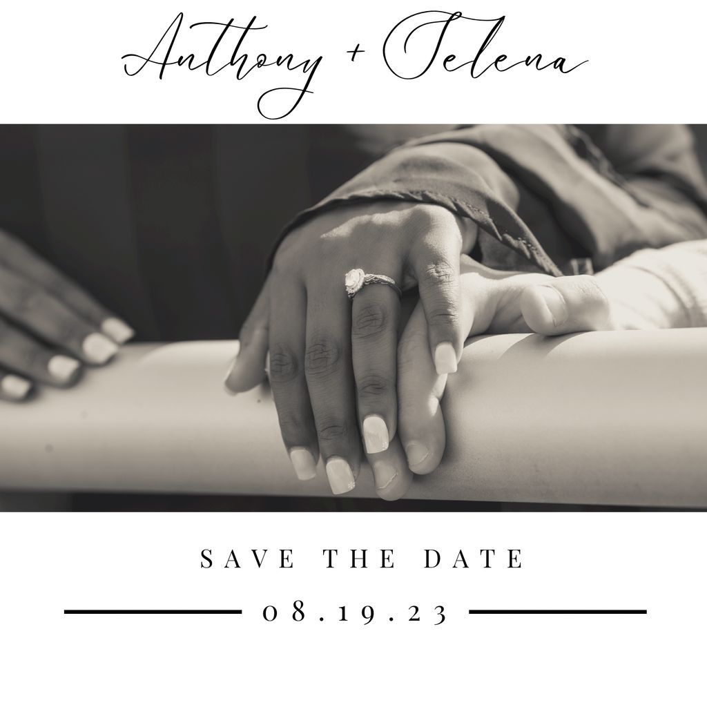 Save the date card