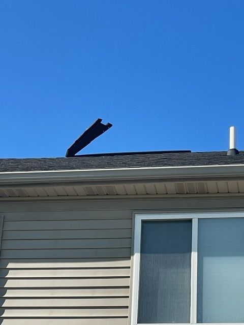 My roof and siding was damaged during the storm a 