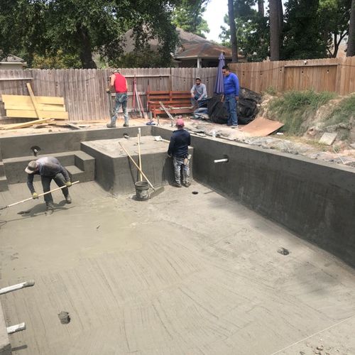 In-Ground Swimming Pool Construction