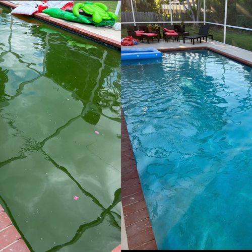 We had a problem with our last pool company not sh