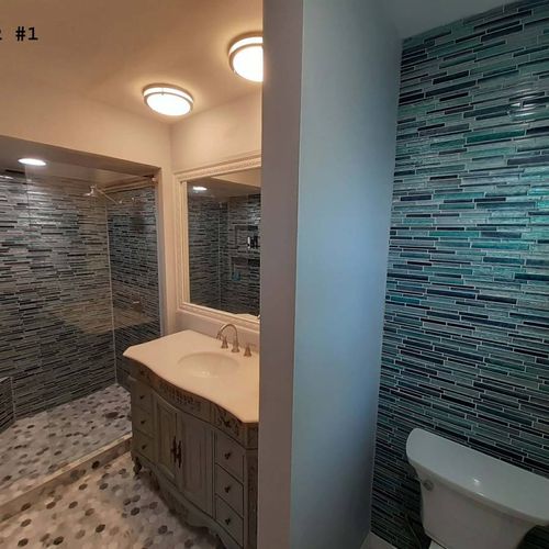 Client designed and inspired bathroom remodel!