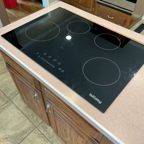 Quick, excellent work on a cooktop installation. G