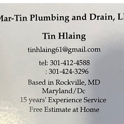 Avatar for Mar-tin Plumbing and Drain, LLC