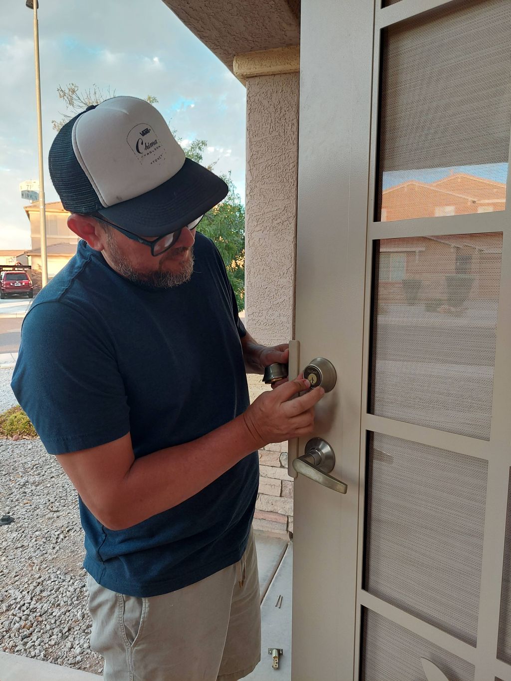 Deadbolt installation 