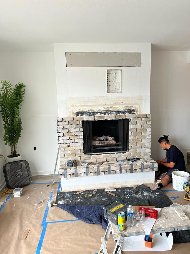 Fireplace Facing Remodel 