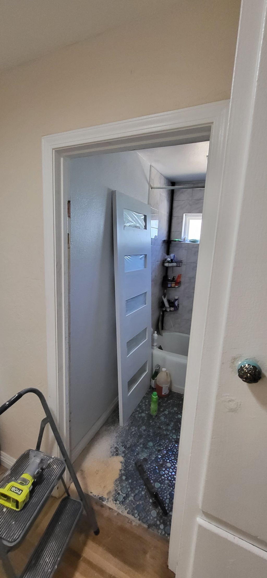 replacing old doors.