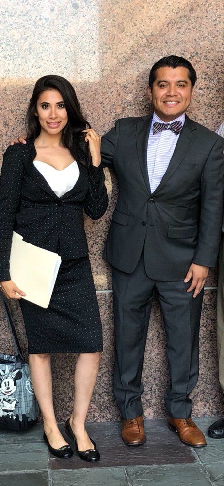 Attorneys Angela Chavez and Alberto Muñoz.