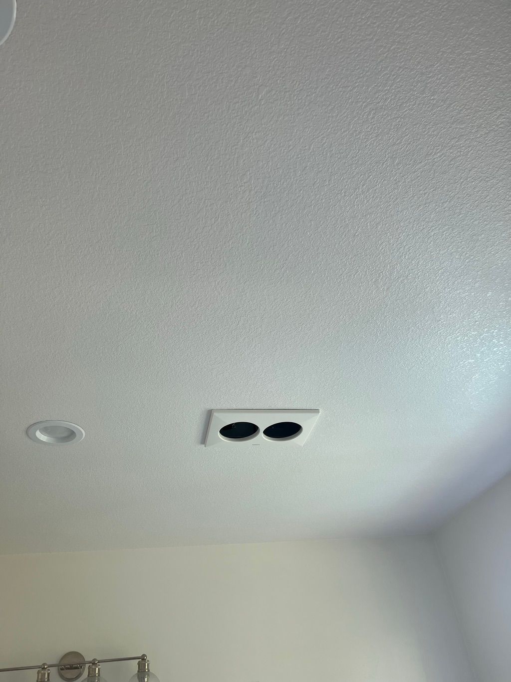 Bathroom vent/heater installation 