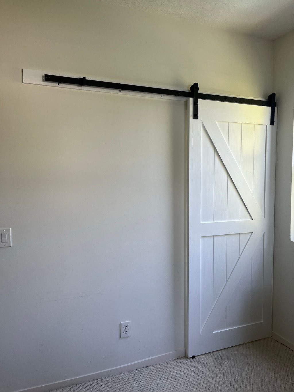 Barn door installation 