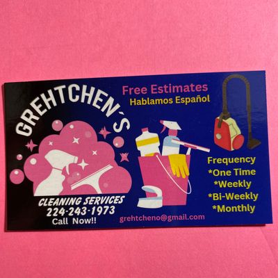 Avatar for Grehtchen's cleaning services