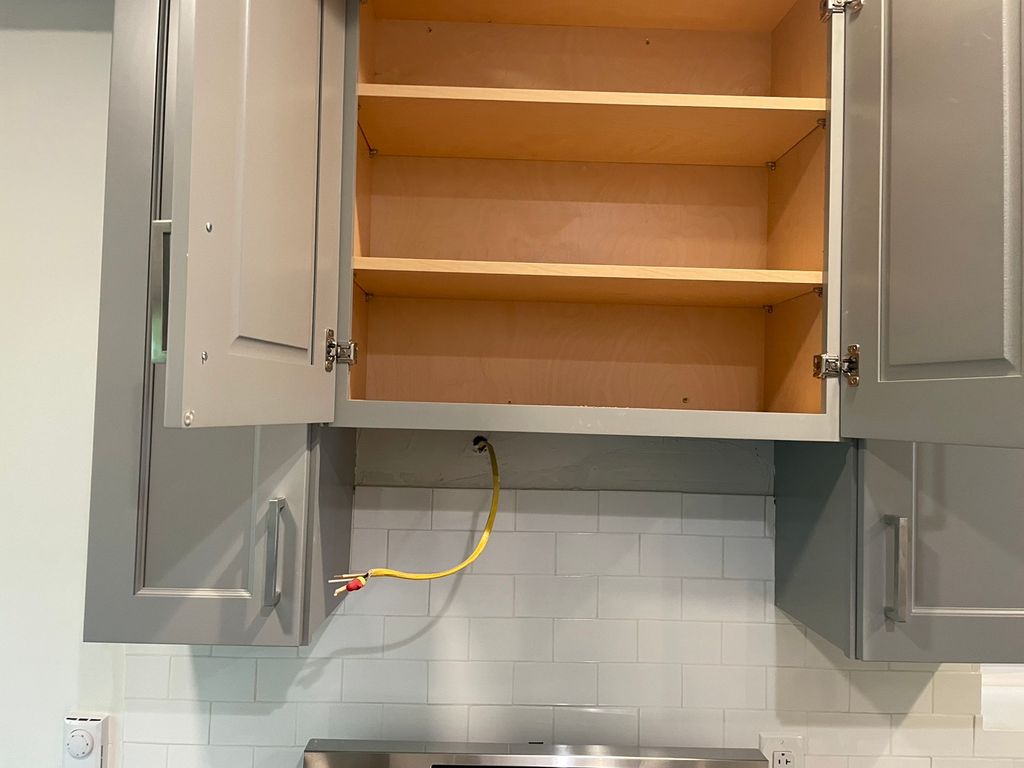 Before Rangehood installation 