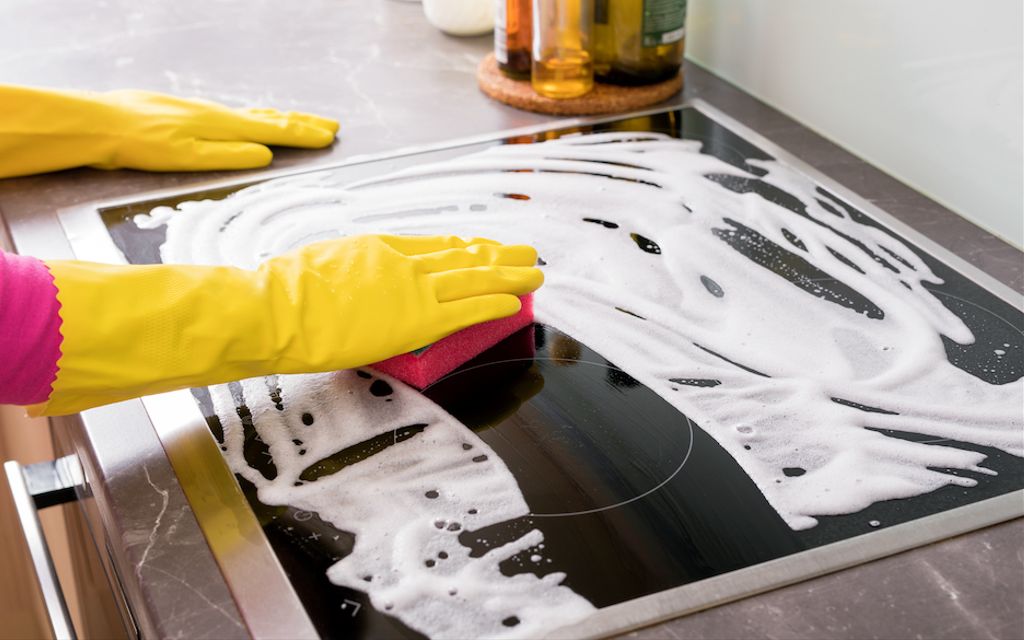 How to clean a glass stove top (without scratching it).