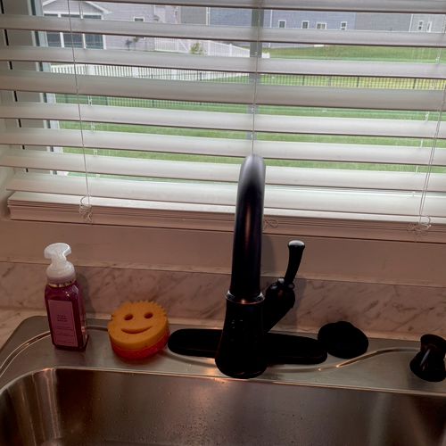 I had to get my kitchen faucet replaced, Roger cam