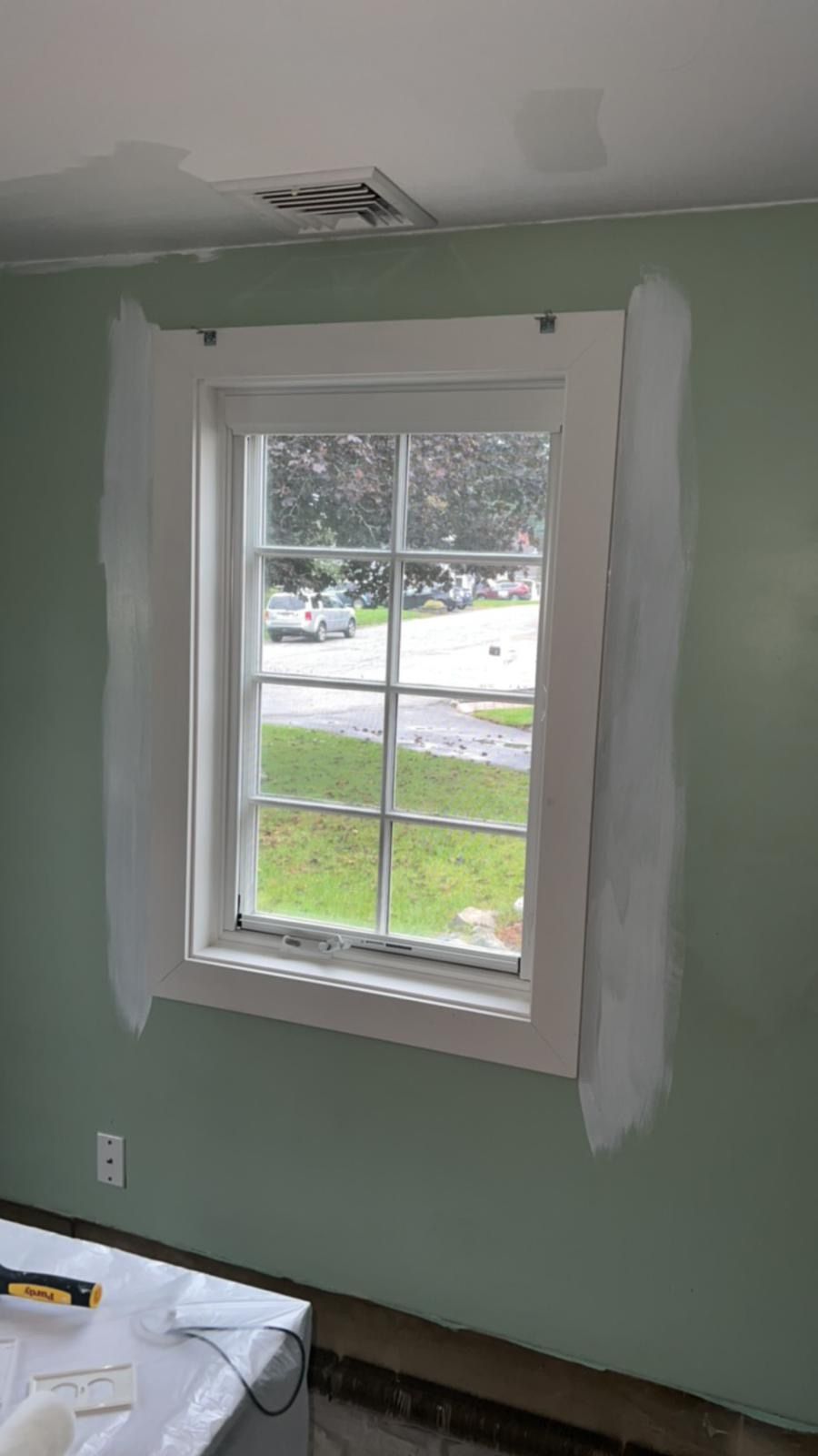 Before paint applied 