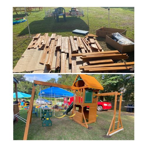 Playground set assembly 