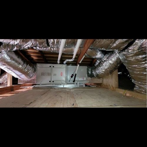 furnace installation in attic in berkeley