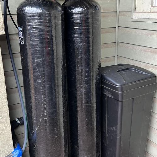 Double Tank Water Softener and Carbon 