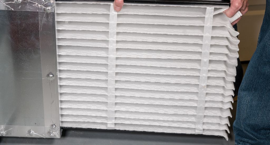 clean new furnace filter