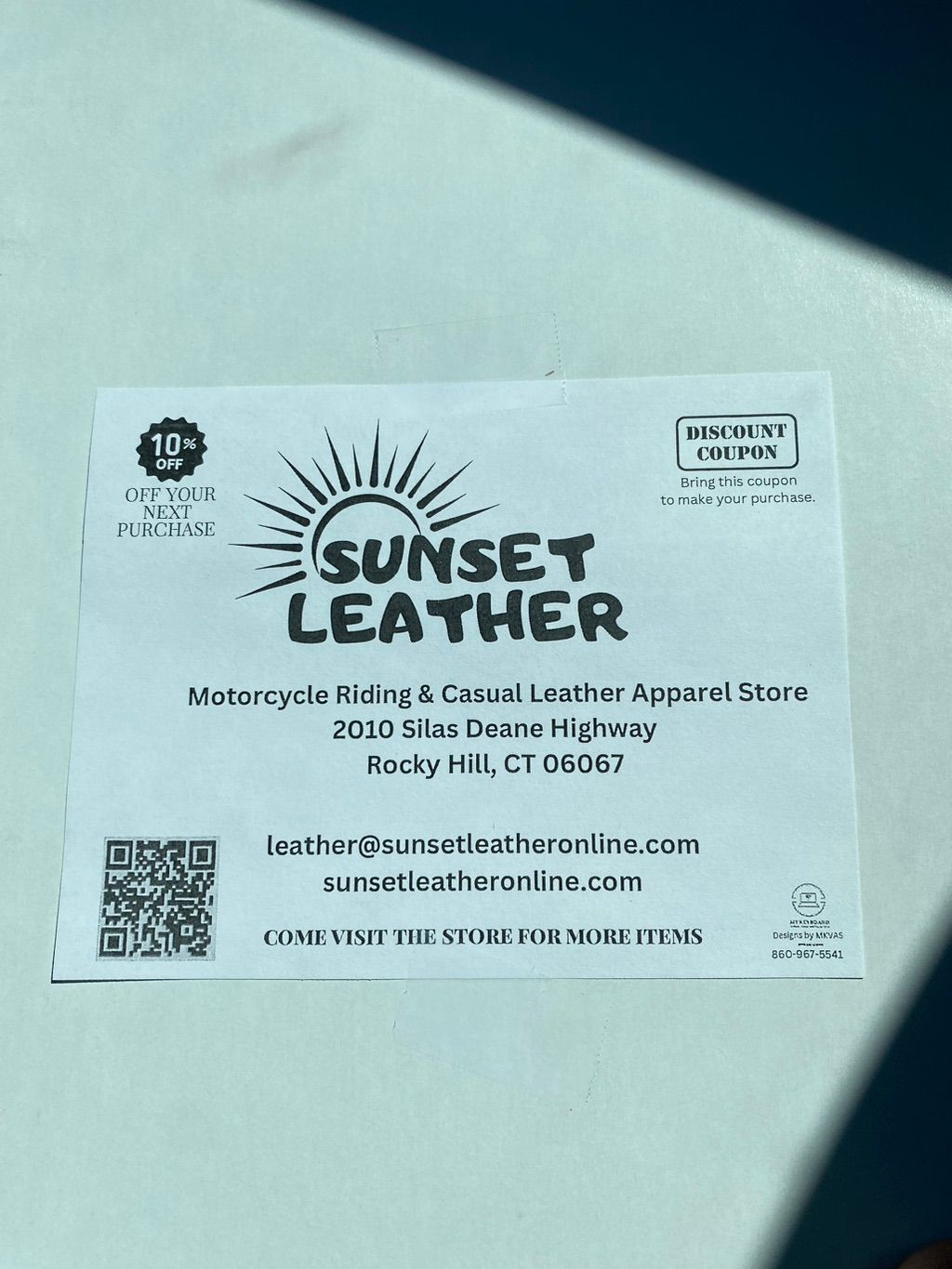 Discount flyer for vendor at a local fall festival
