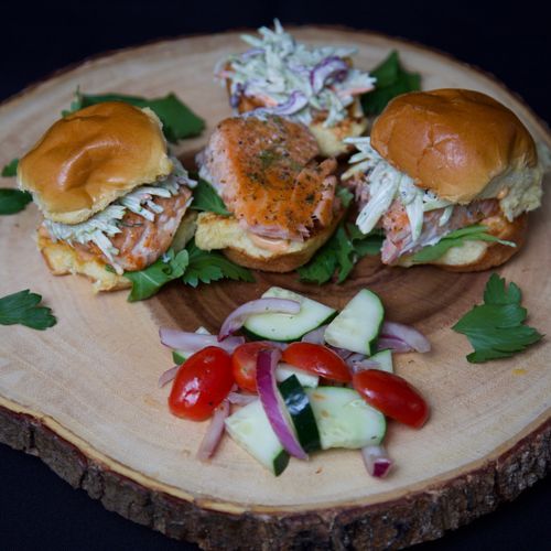 Salmon Sliders