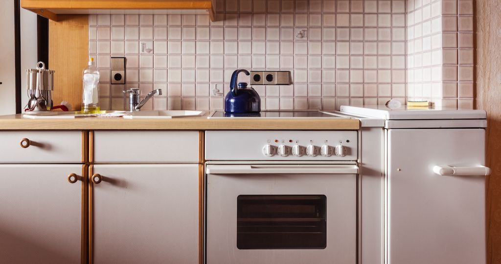dated kitchen appliances