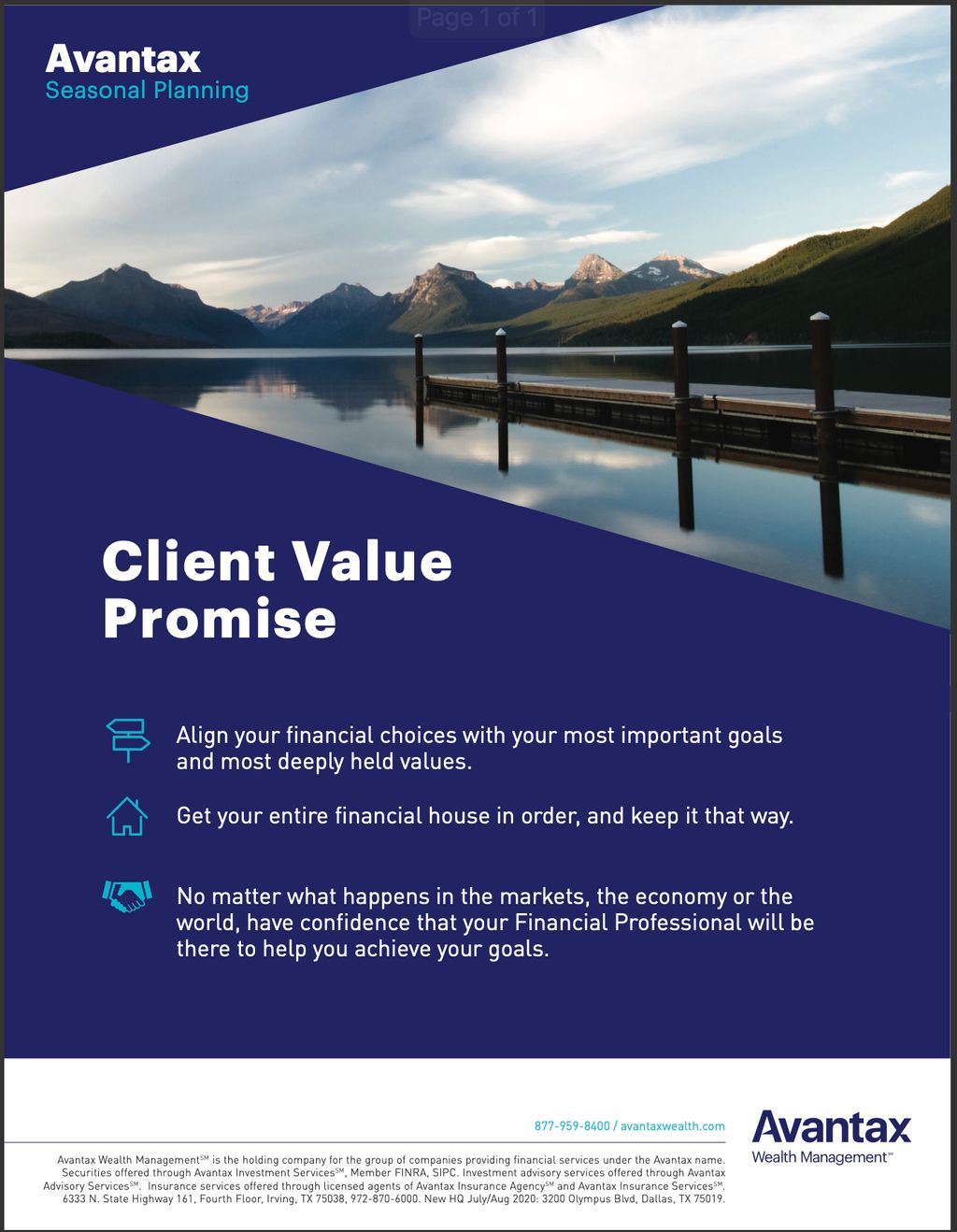 Our Client Value Promise
