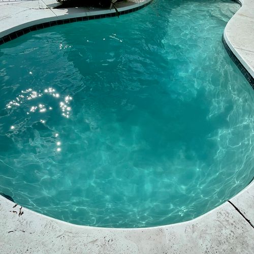 post green pool treatment