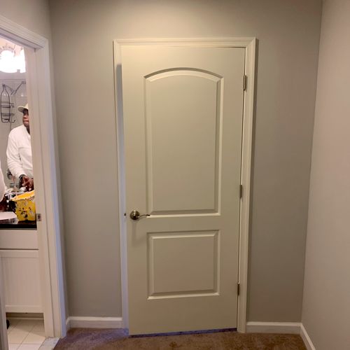 After Interior door installation 