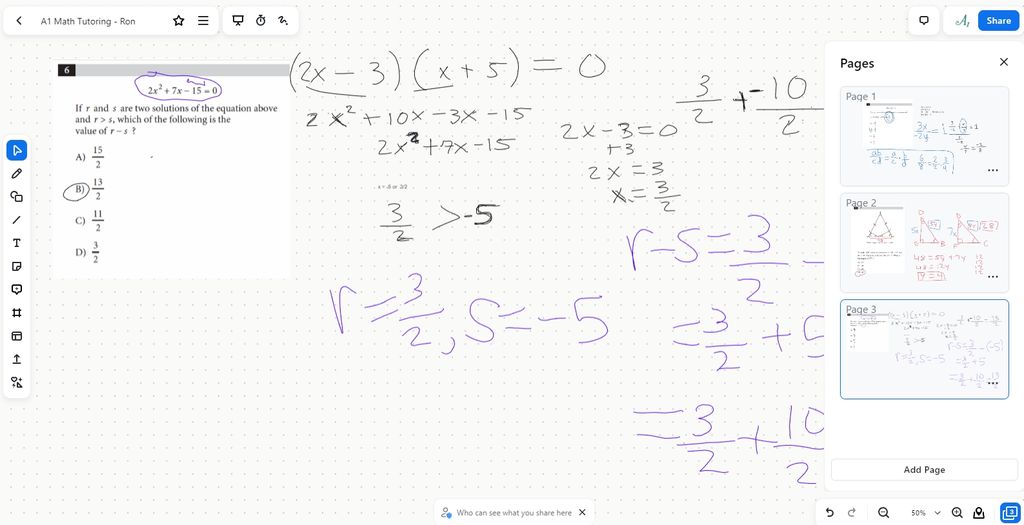 Math Tutoring