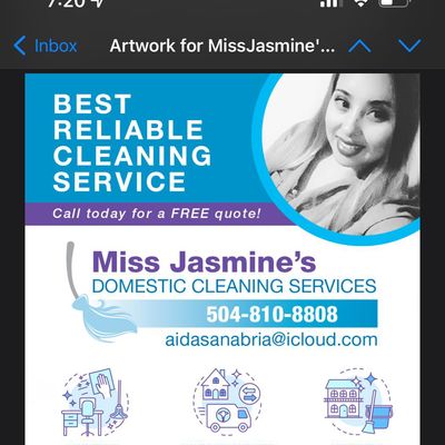 Avatar for Jasmine’s cleaning service