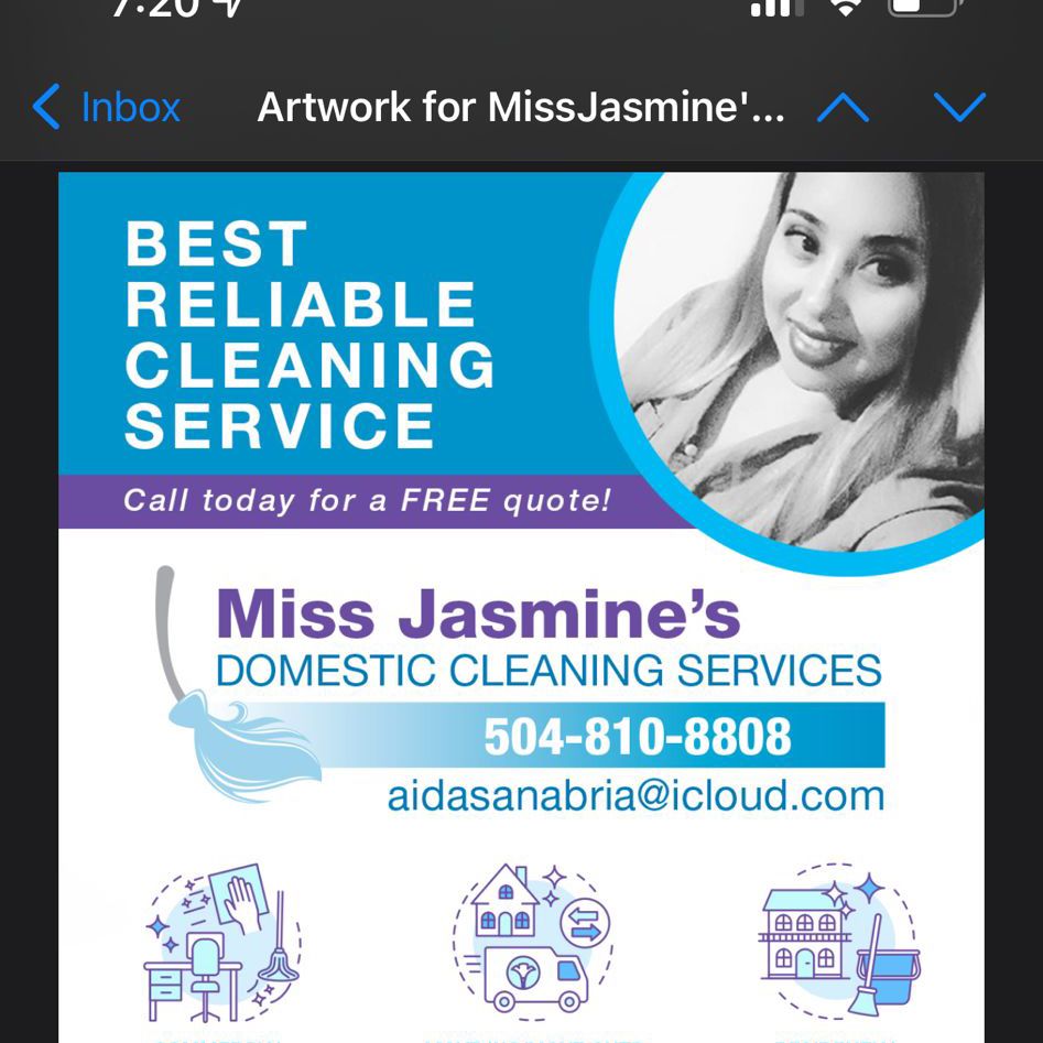 Jasmine’s cleaning service