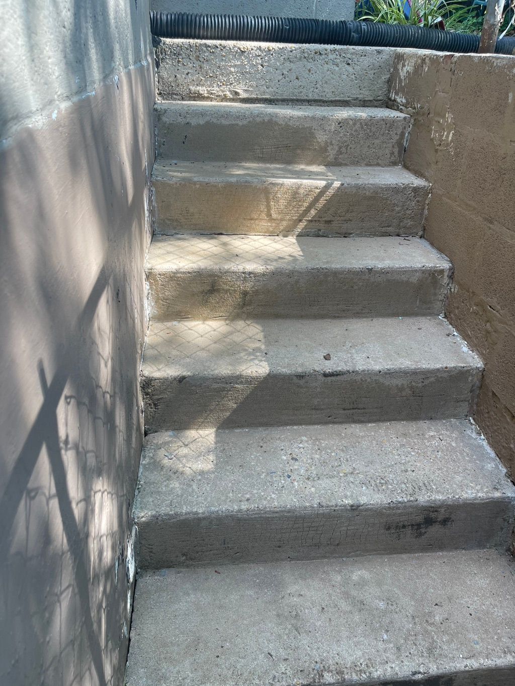 Pressure washing after 