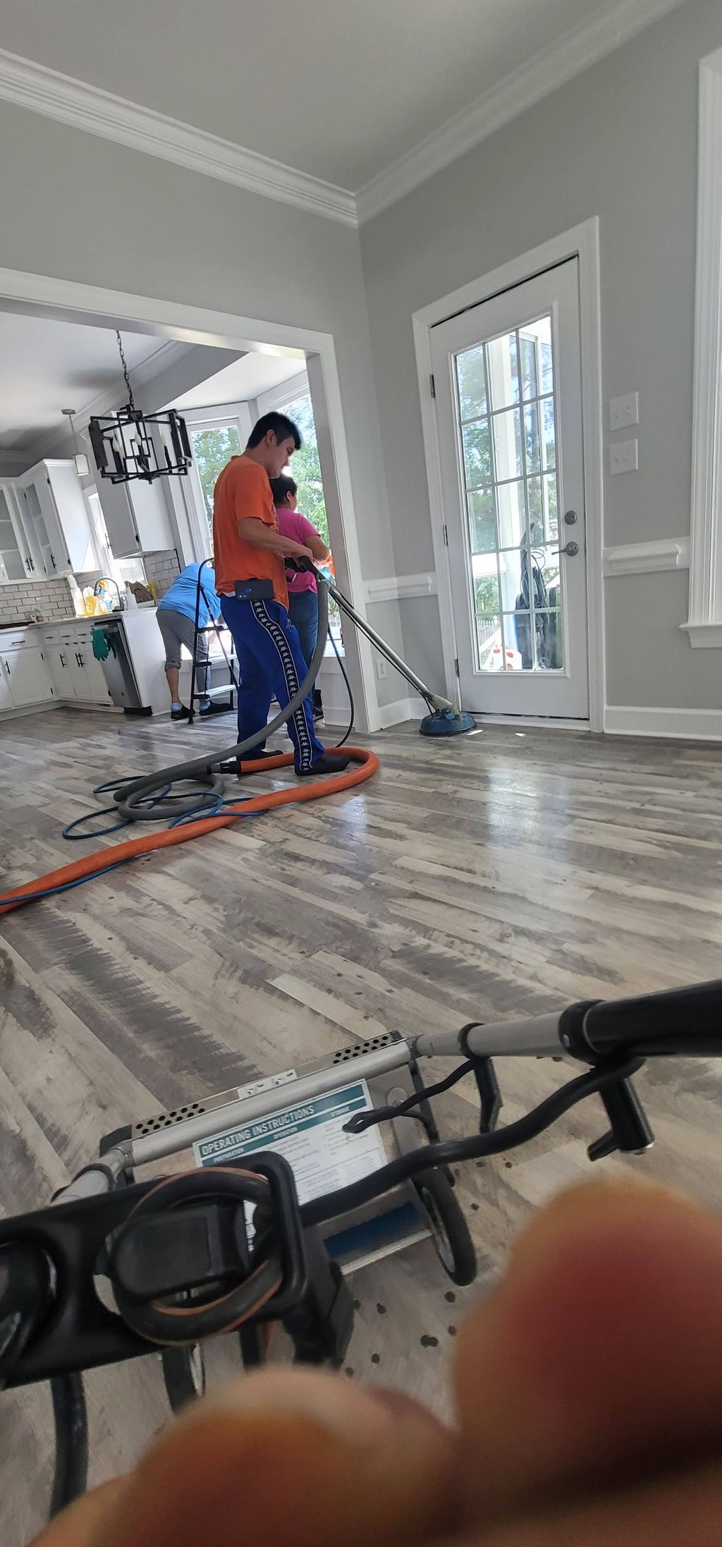 vinyl plank steam cleaning deep scrubbed 