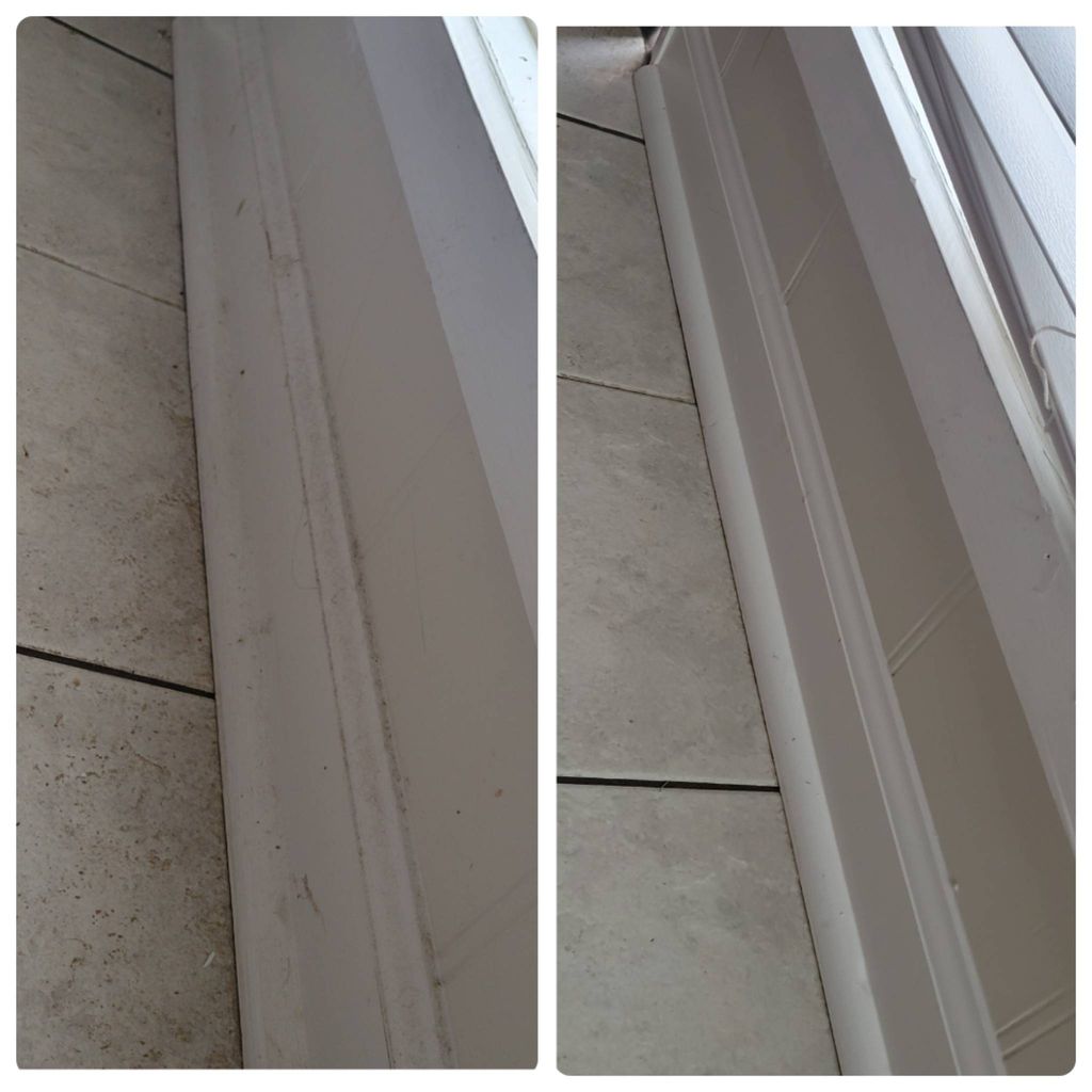 Baseboards cleaning..