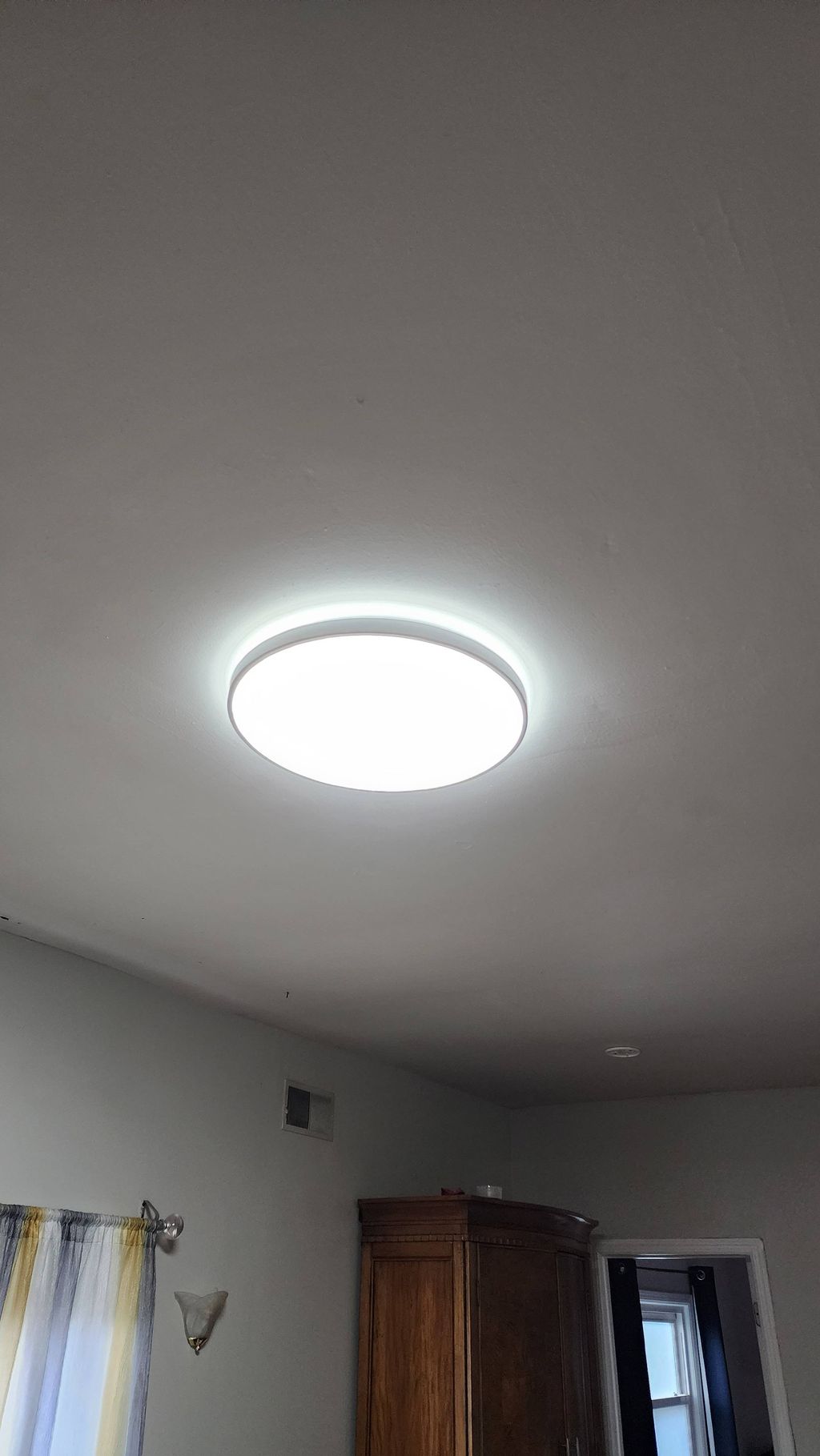 installed light and wires. the never had lights in